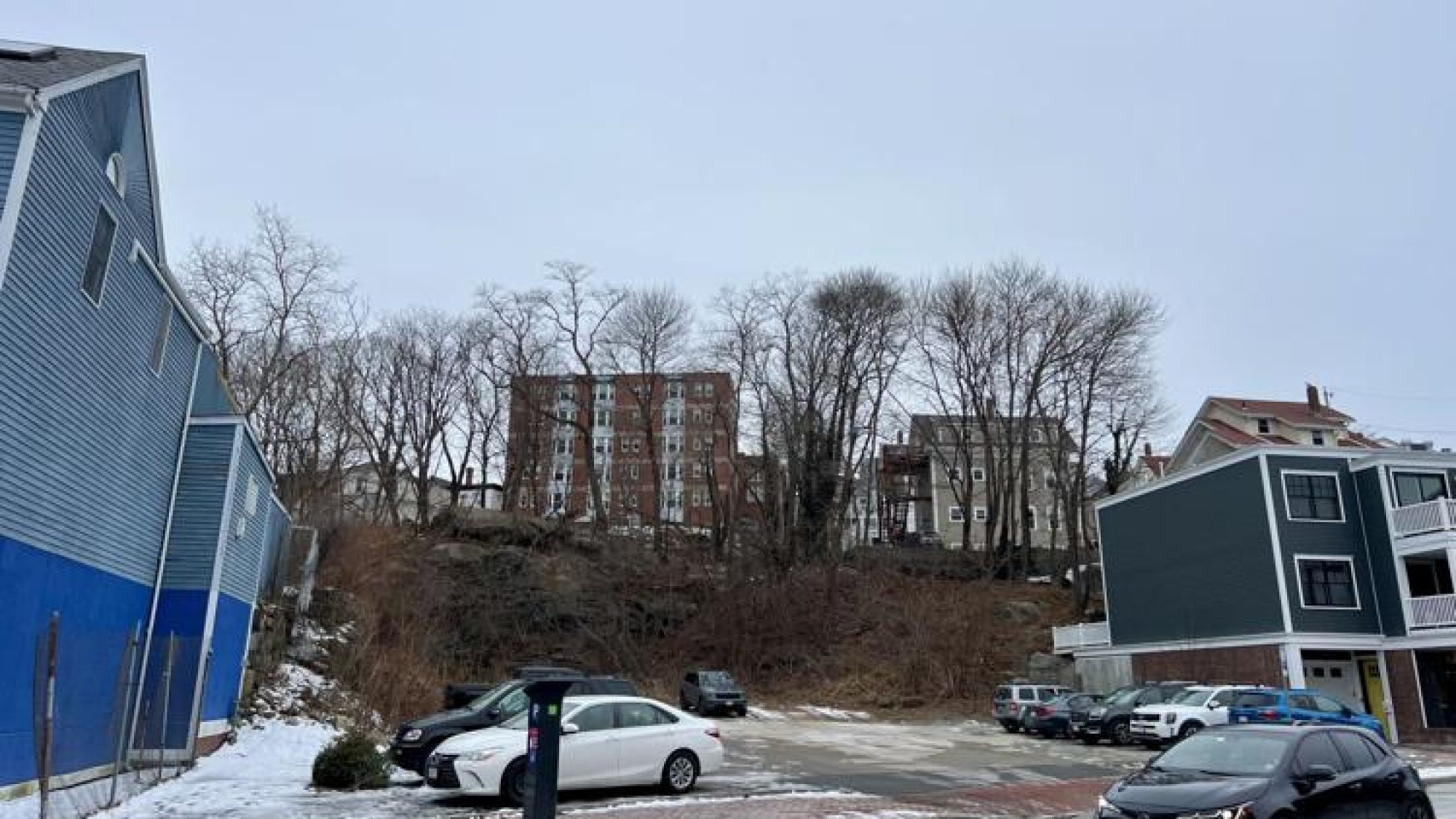 This lot at 256 Main St., owned by the Gloucester Housing Authority, could potentially become an affordable senior housing development by Harborlight Homes of Beverly as the Gloucester Affordable Housing Trust seeks to fund such projects with ARPA money